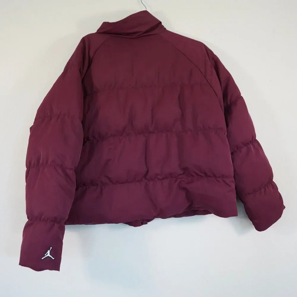 Air Jordan Oversized Puffer Jacket Men's Large Bordeaux - Picture 2 of 12